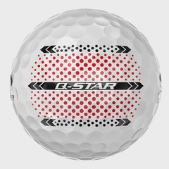 SRIXON Q STAR ULTISPEED TRACKLINE WHITE GOLF BALL DOZEN