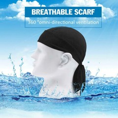Skull Caps Wicking Beanie Bandanas Cycling Running Adjustable Headwrap Headband