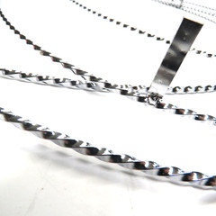 Pair Lowrider Chrome 20 inch Rim Twisted Trim Rim Rings