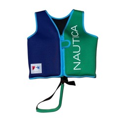 Nautica Kids Swim Aid Vest M/L 33-55 pounds neoprene preppy cape cod sailing