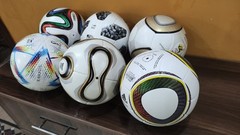 Lot of 6 Official Adidas Soccer Balls Size 5 Training Match Footballs