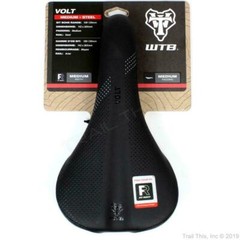 WTB Volt Medium (142mm wide) Black MTB Bike Saddle Unisex Seat Steel Rails