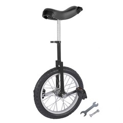 16 » Unicycle Adjustable Seat Thickened Steel Frame & Wheel Rim Outdoor Modern