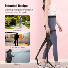 Exoskeleton Wearing Chair Invisible Folding Seat Adjustable For Fishing Camping
