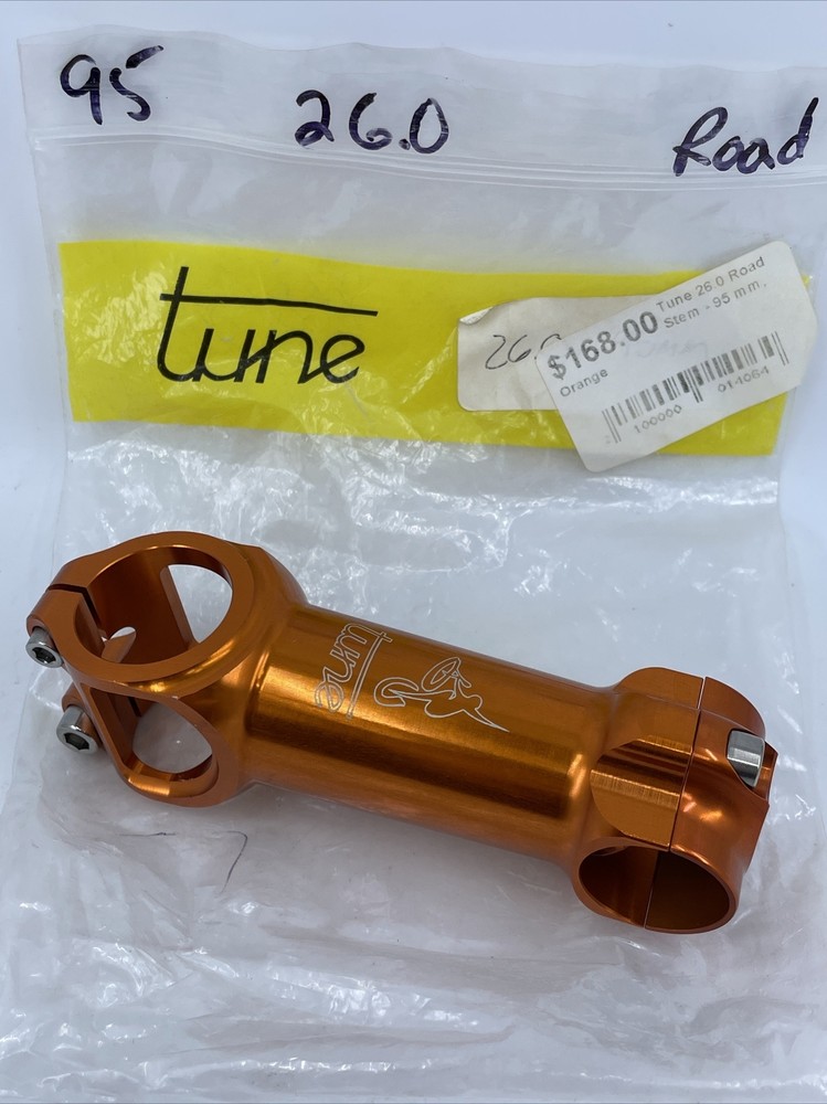 NOS TUNE Germany Road Stem ORANGE 95mm 26.0 Clamp 10° 1-1/8&Prime; Alloy NEW IN BAG