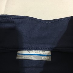 Columbia Quarter Zip Pullover Shirt Mens XS Blue Long Sleeve Performance