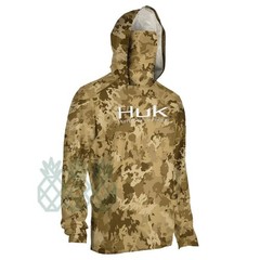 Men&rsquo;s Hooded Fishing Shirt UPF 50+ Sun Protection Quick Dry Long Sleeve Outdoor