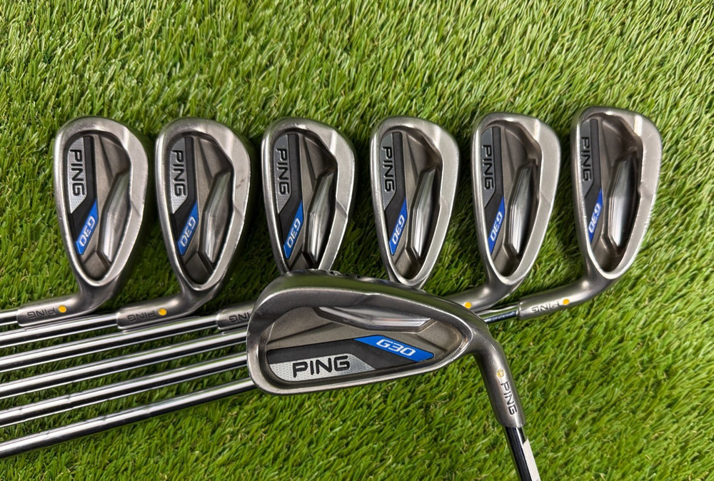 *Nice* Ping G30 Iron Set 5-PW+UW Yellow Dot | Right Hand | CFS Distance Regular