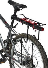 45 lbs. Capacity Lighted Rear Bike Rack, 18 Inches