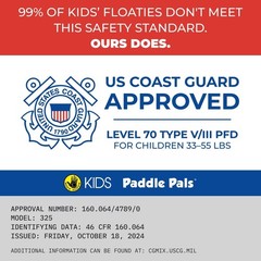 Paddle Pals Learn to Swim Life Vest for Toddlers 33 to 55 Pounds Race Car Design