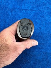 Thompson Contender butt cap WITH screws for Walnut / Rubber grip