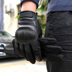 Leather Touch Screen Motorcycle Riding Full Finger Gloves Motorbike Moto Driving