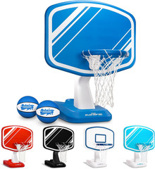 Splash Hoop PRO Pool Basketball Game – Modern Poolside Basketball Hoop with Back