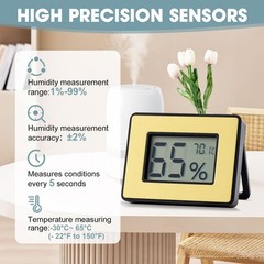 Digital Hygrometer Thermometer for Humidors & Home Use – High Accuracy