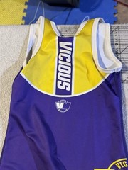 Vicious Youth Small Wrestling Singlet Purple
