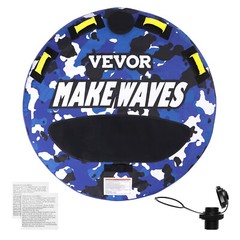 Inflatable Towable Tube for Boating 1-2 Rider 51.8 inch Round Water Sport