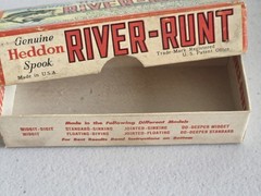 VIntage Genuine Heddon Spook Sinket River-Runt Fishing Lure, in box
