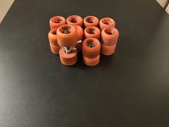 Lot of 20 Vanguard Zinger Orange Roller Skate Wheels (Condition& Size Varies)
