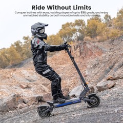 Ausom DT2 Pro Adult Electric Scooter,2*1100W Motor,52V 23.4Ah,115km Max Range,