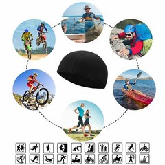 Summer Motorcycle Helmet Liner Skull Cap for Outdoor Riding Breathable Dome Hat