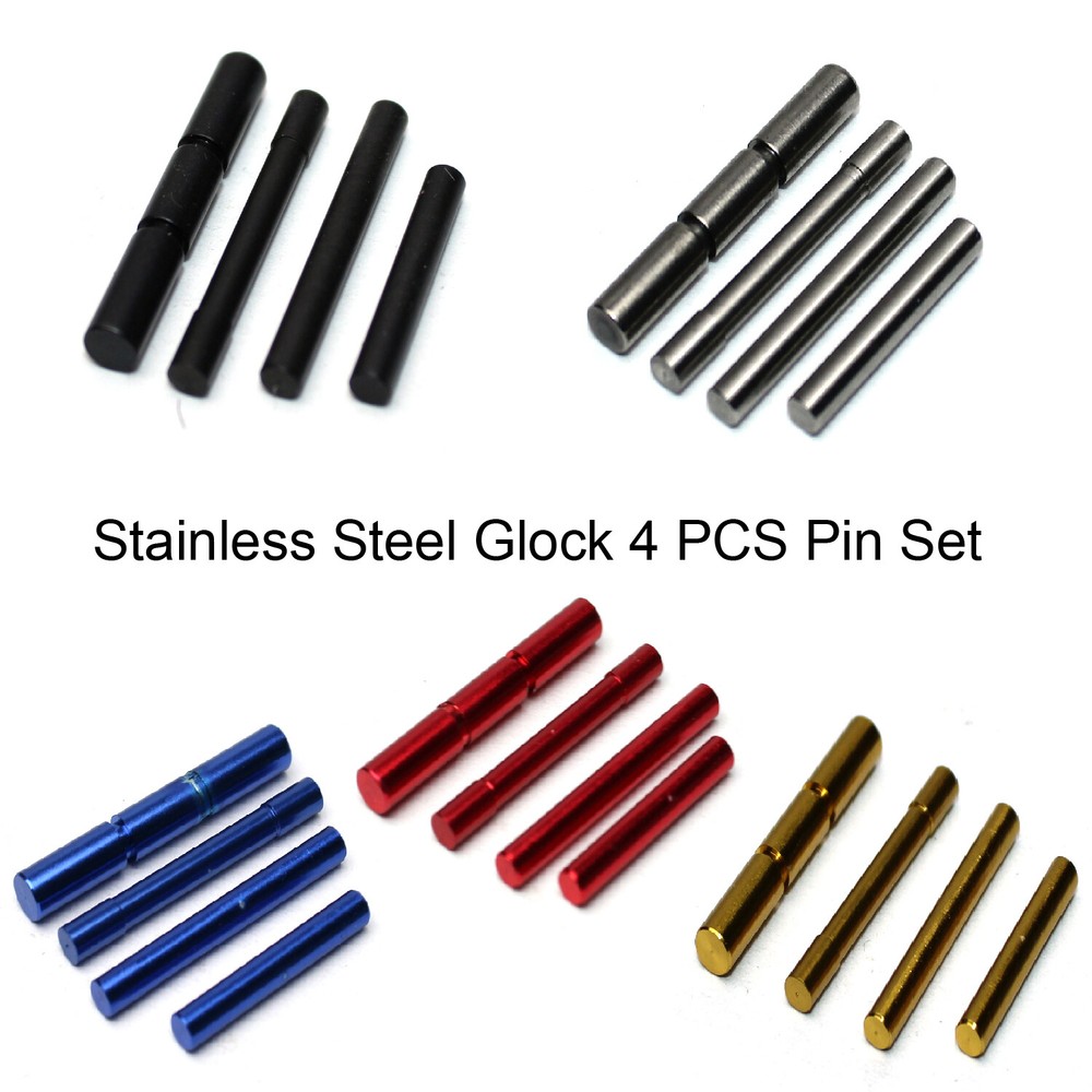 Gen 1-5 Stainless Steel/Aluminum Color Coated Pin Kit – Color & Model Fit Gl0ck