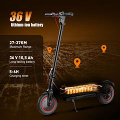 Adult Electric Scooter 650W Folding Commuting E-Scooter w/ APP 22MPH Long Range