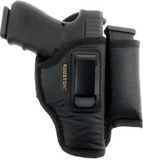 IWB Soft Houston Leather Holster with Magazine/Mag Pouch/Holder – Choose Model