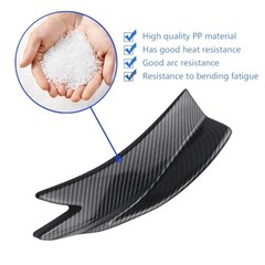 Universal Rear Diffuser Car Spoiler, Rear Bumper Lip Body 10.6inch Carbon Fiber