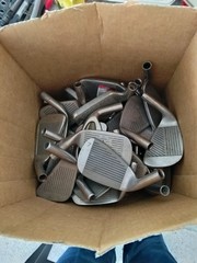 Mixed Irons Set, 4 Thru 9, 6 HEADS ONLY, .370 Hosels, VARIOUS Brands/Unbranded.