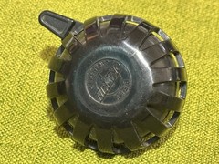 Rare Vintage 1980s OKA KIN JAPAN Steel Bicycle Bell w/PROTECTIVE PLASTIC COVER