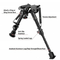 Adjustable Sniper Bipod Fits SAVAGE 25 Walking Varminter / Axis XP Combo Rifles