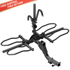 Heavy Duty 2 Bike Rack Hitch Mount for Car Truck SUV 2&Prime; Receiver Fold Folding