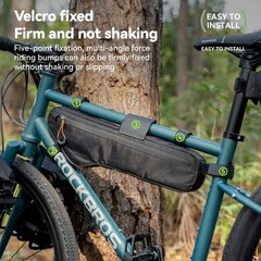Qunature Bike Frame Bag Waterproof Under Tube Bag 3.5-5 L with Hydration Opening