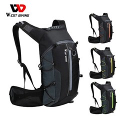 WEST BIKING Waterproof Bike Bag Cycling Hiking Hydration Pack Backpack 10L Gray