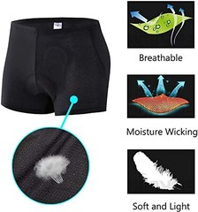 Men Cycling Underwear 3D Padded Bike Shorts Padding Road Bicycle MTB Liner Short