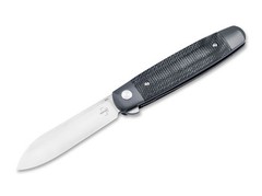 BOKER PLUS Modern Club Knife Gentleman Folder EDC Nitro-V Micarta Black 01BP0035