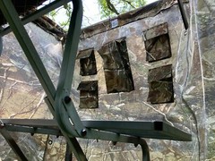 BLACK DEATH Hunting Blind Tree Stand Surround, Camo Forest Fabric – 144&Prime;