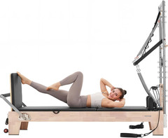Versatile Pilates Reformer with Cadillac Tower, Jump Board & Mat for Home Use