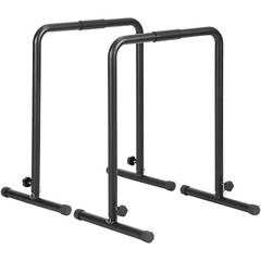 VEVOR Dip Bars Dip Stand Station 440 lbs Adjustable Height for Strength Training