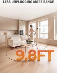 1500W Handheld Steam Cleaner 1.69QT High Temp 15 Accessories Home Use