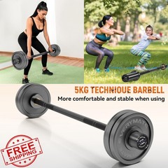 EVERYMATE 5KG Mini Barbell Black