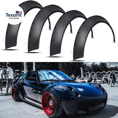 4PCS 4.5&Prime; Universal Car Fender Flares Extra Wide Body Kit Wheel Arches Fit for M
