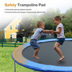 8/ 10/14/15FT Trampoline Safety Pad Replacement Universal Waterproof – Blue