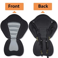 Universal Adjustable Detachable Comfortable Kayak Fishing Boat Seat w/Storage Ba