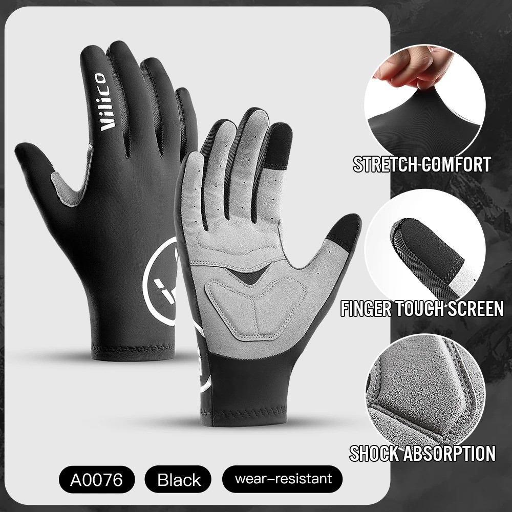 Full Finger Cycling Gloves Breathable Mountain Racing Bike Gloves for Men Women