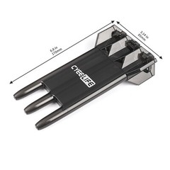 CyeeLife Black Plastic Dart Carrying Case for 3pcs Steel and Soft Darts