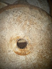 45 lbs YORK Capital LETTER Barbell Mill Marks Olympic Weights Iron Vintage Steel