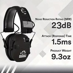 Electronic Shooting Ear Muff Slim Walkers Razor Shooting Anti-noise Earphone US