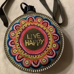 Natural Life Live Happy Plastic & Stainless Steel BOHO CANTEEN Hiking Outdoors