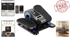 Compact Mini Elliptical Machine with Remote | 12 Adjustable Speeds for Home Use